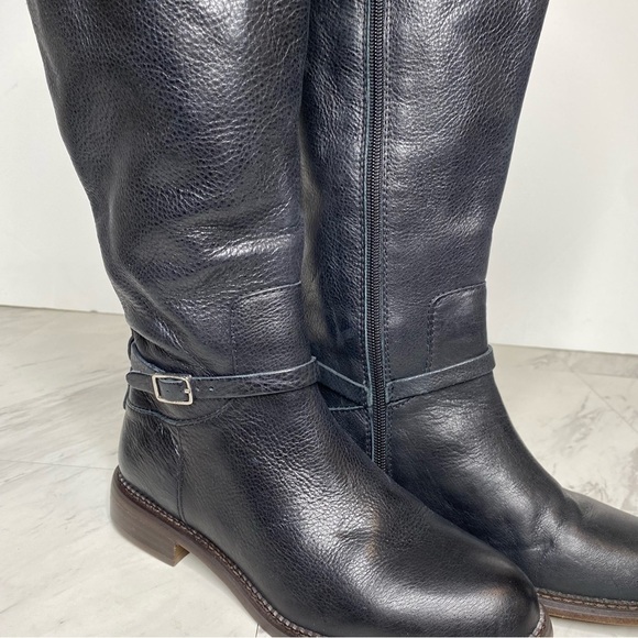 Franco Sarto Haylie Black Leather Tall Boot 6 1/2 - Picture 10 of 14
